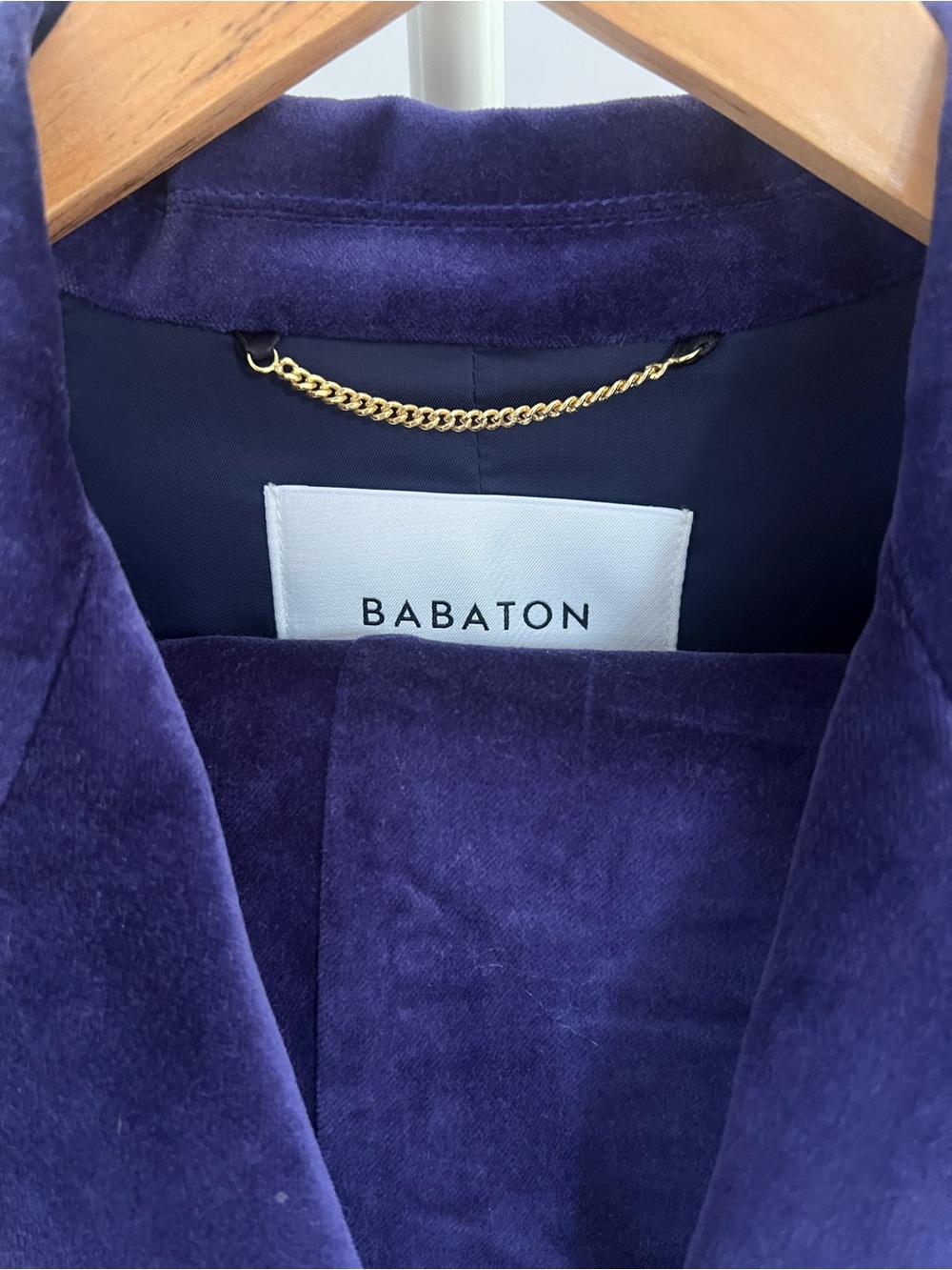 Aritzia Babaton Velvet Double-Breasted Blazer AND Trousers SET (Size 4 & 6) - Picture 3 of 9